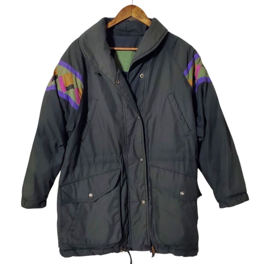 Vintage London Fog Ski Jacket Size S Aztec Navajo 90s Mens